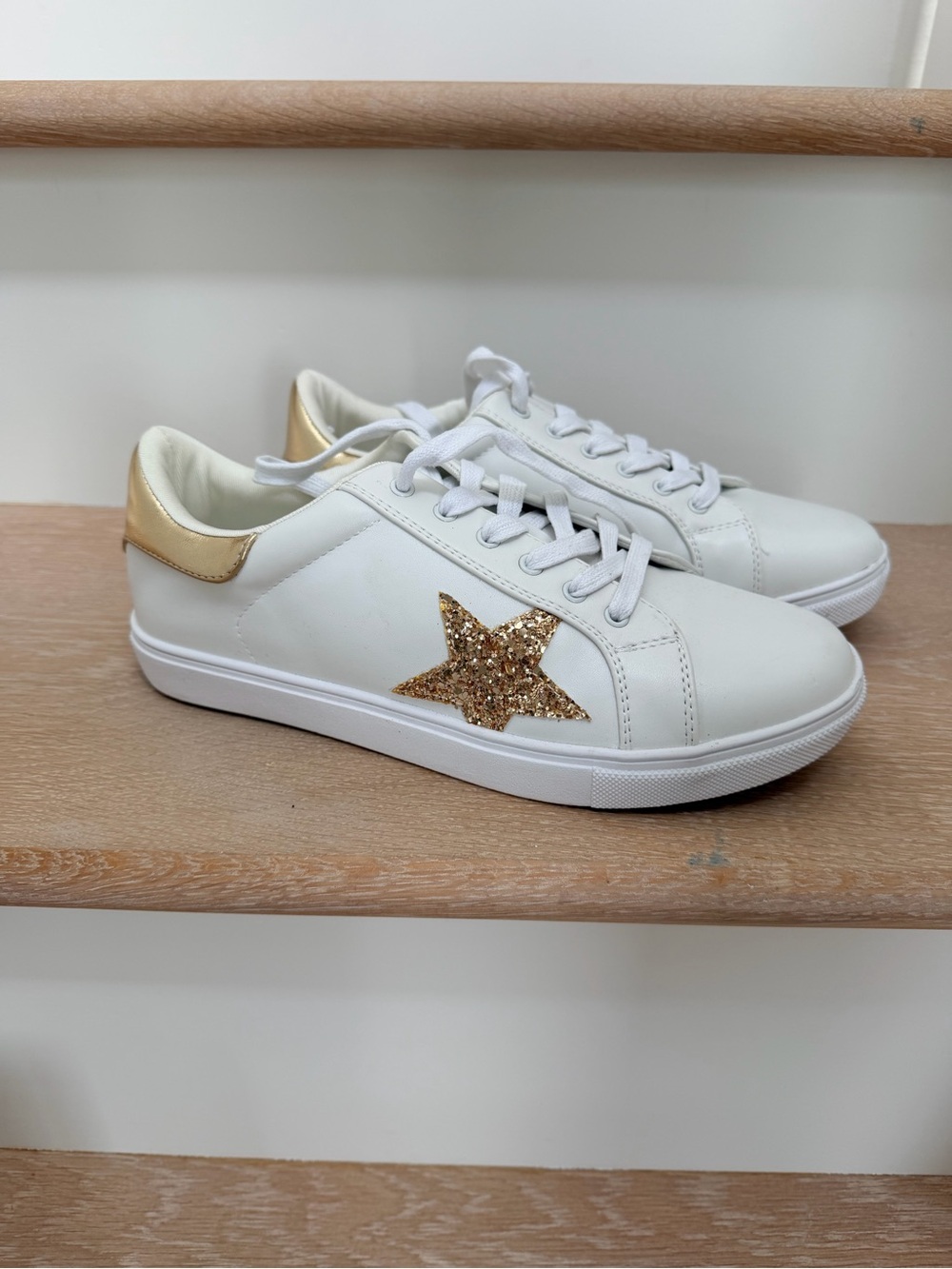Gold Star White Sneakers